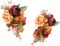 2pcs Wedding Shoulder Corsage Artificial Flowers, Girl/Mother Homecoming/Prom Corsages Wristlet Décor